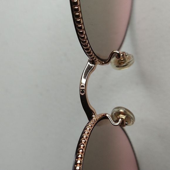 Christian Dior Sunglasses Rose Gold pink an brown lenses - Picture 3 of 9